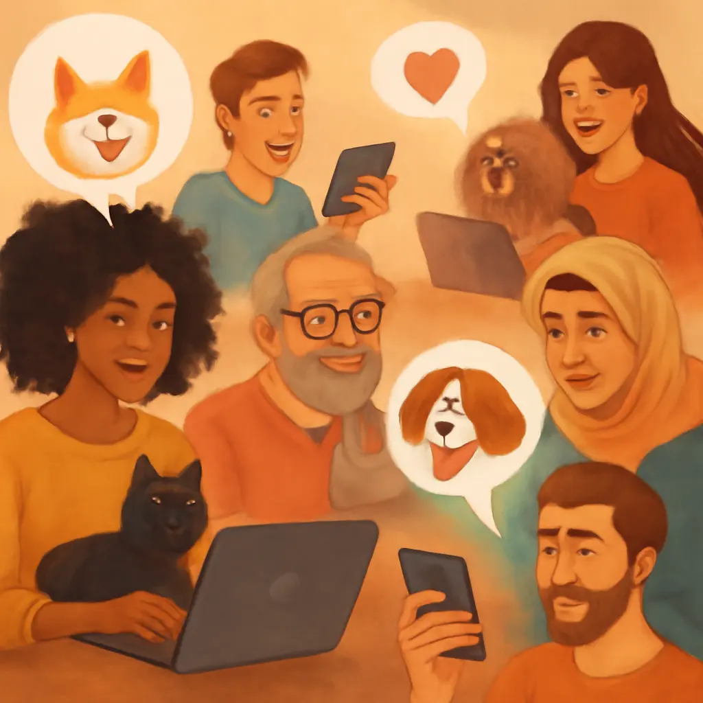 Forum members engaging in a lively pet discussion