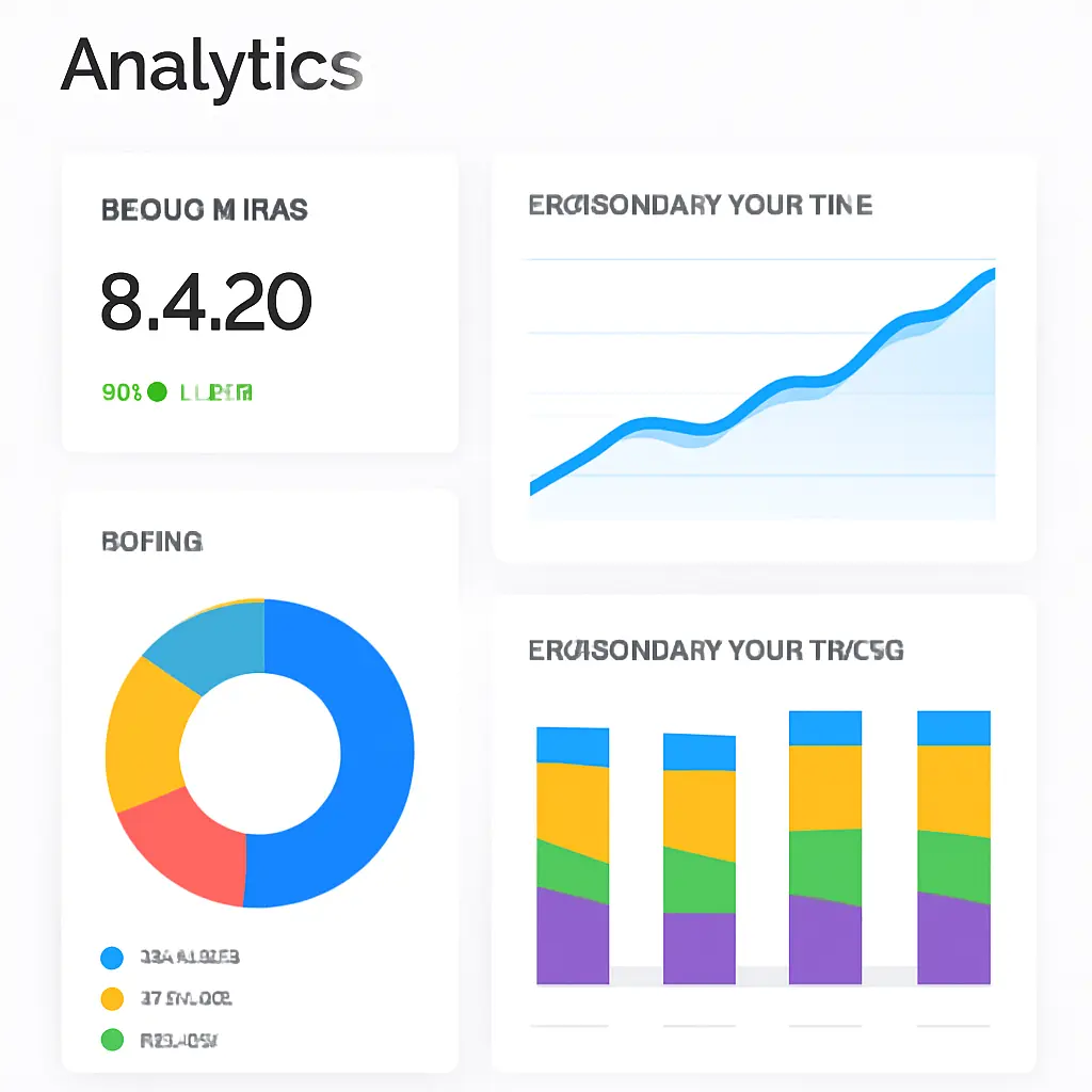 Dashboard showing forum engagement metrics like daily active users and new posts