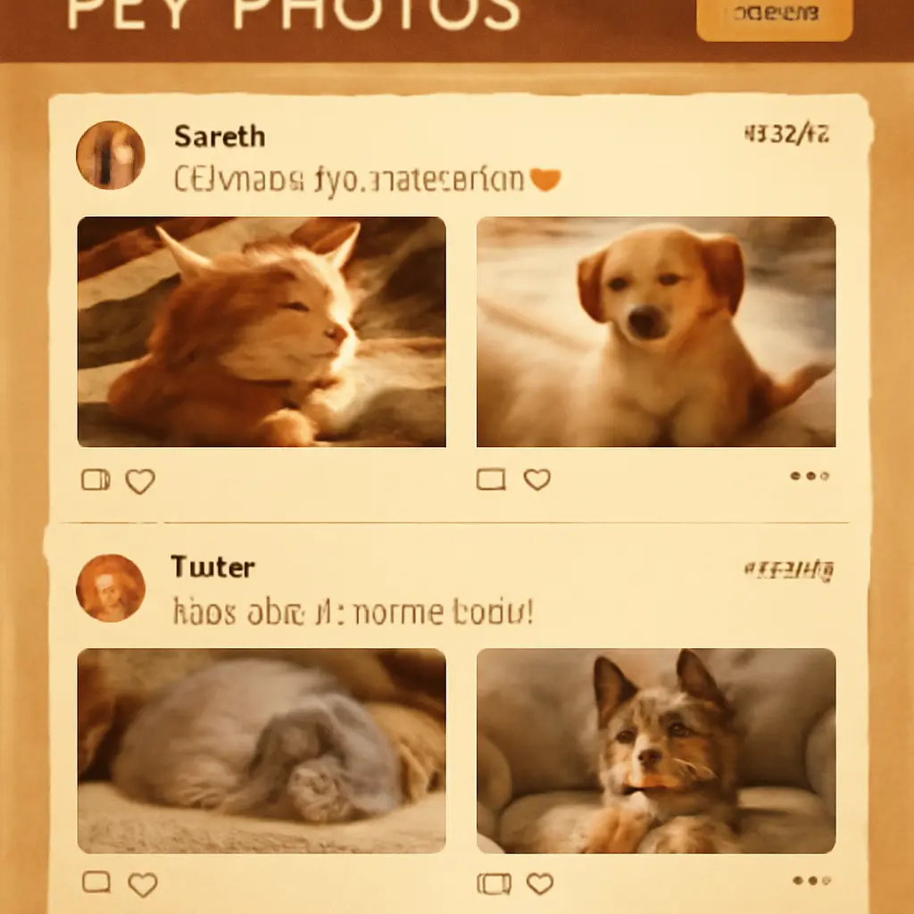 Members discussing cute animal photos and tips in a forum