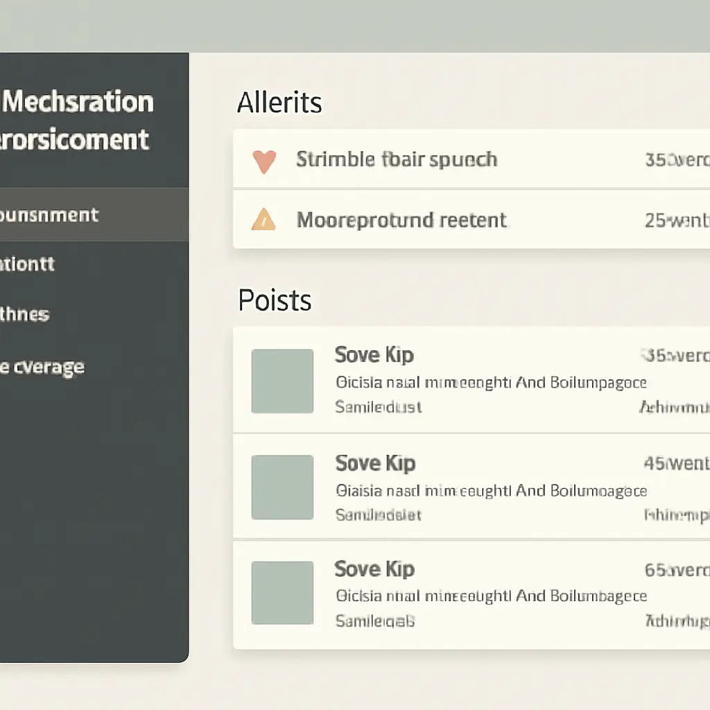 Dashboard view of moderation tools and alerts for a forum